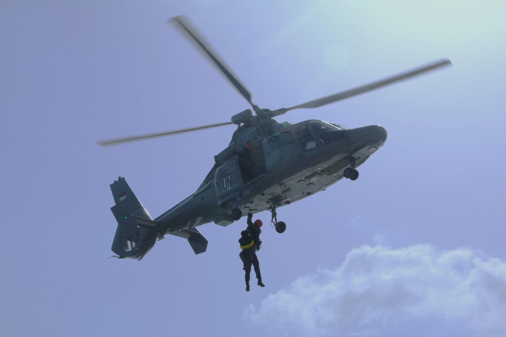 Tingkatkan Kesiagaan, Heli HS-1305 Laksanakan Latihan Evakuasi Medis&nbsp;Udara