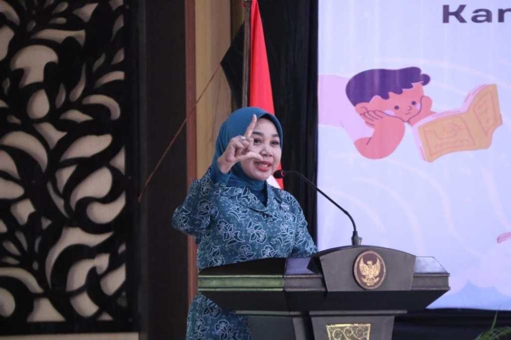 Plt. Ketua TP PKK Kabupaten Sidoarjo Tanamkan Kecintaan Literasi Lewat&nbsp;Dongeng