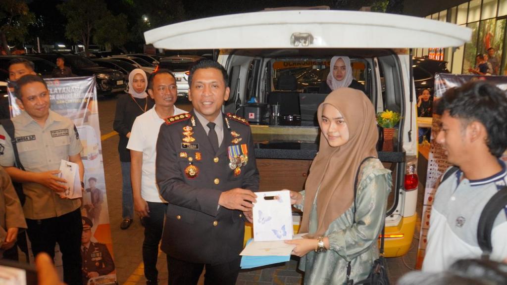 Polresta Sidoarjo Pertajam Layanan SKCK Keliling Online di Keramaian Masyarakat