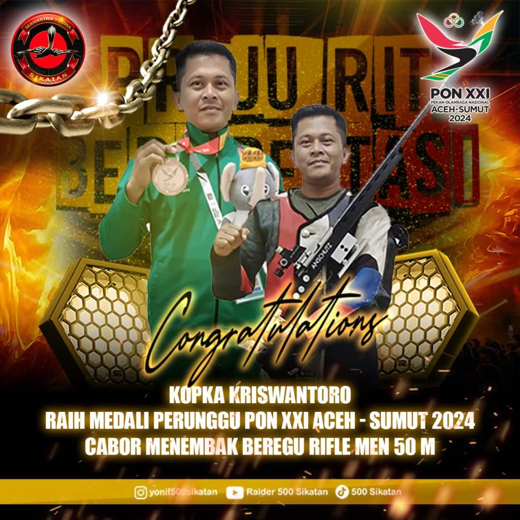 Prajurit Kodam Brawijaya Berhasil Torehkan Prestasi Dalam Ajang PON XXI&nbsp;Aceh-Sumut