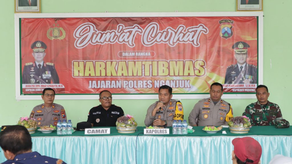 Kapolres Nganjuk Gaungkan Program Nusantara Cooling System di Acara Jum’at&nbsp;Curhat